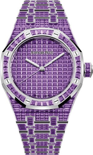 Audemars Piguet Royal Oak Selfwinding Amethyst “50th Anniversary” 37mm White Gold Purple Dial | 15554BC.AY.1274BC.01
