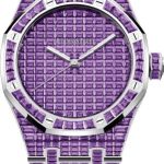 Audemars Piguet Royal Oak Selfwinding Amethyst 41mm “50th Anniversary” White Gold Purple Dial | 15514BC.AY.1284BC.01
