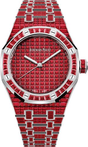 Audemars Piguet Royal Oak Selfwinding Ruby 37mm “50th Anniversary” White Gold Red Dial | 15554BC.RR.1274BC.01