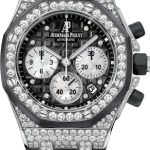 Audemars Piguet Royal Oak Offshore Chronograph 37mm Black Diamond Bezel White Gold Diamond Set Rubber | 26092CK.ZZ.D002CA.01