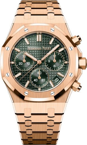 Audemars Piguet Royal Oak Chronograph 41mm “50th Anniversary” Rose Gold Khaki Green Dial | 26240OR.OO.1320OR.04
