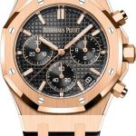Audemars Piguet Royal Oak Chronograph “50th Anniversary” Rose Gold Black Dial 41mm Leather Strap | 26240OR.OO.D002CR.01
