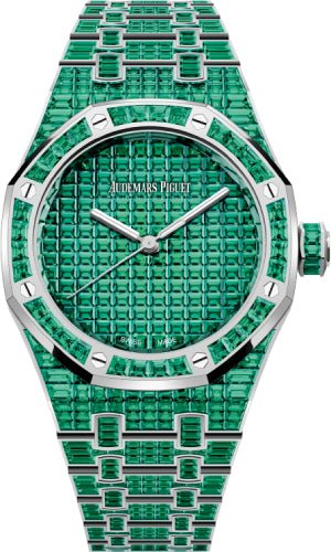 Audemars Piguet Royal Oak Selfwinding Emerald “50th Anniversary” 37mm White Gold Green Dial | 15554BC.EE.1274BC.01