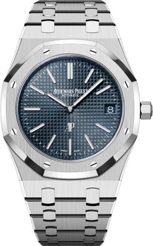 Audemars Piguet Royal Oak Jumbo Extra-Thin “50th Anniversary” Stainless Steel 39mm Blue Dial | 16202ST.OO.1240ST.01