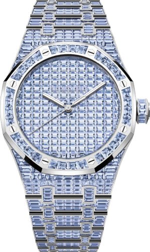 Audemars Piguet Royal Oak Selfwinding Tanzanite 41mm “50th Anniversary” White Gold Blue Violet Dial | 15514BC.TF.1284BC.01