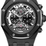 Audemars Piguet Royal Oak “Skeleton” Tourbillon Chronograph Openworked 44mm Black Ceramic | 26343CE.OO.1247CE.01