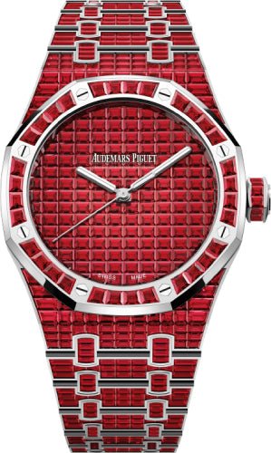 Audemars Piguet Royal Oak Selfwinding Ruby 41mm “50th Anniversary” White Gold Red Dial | 15514BC.RR.1284BC.01
