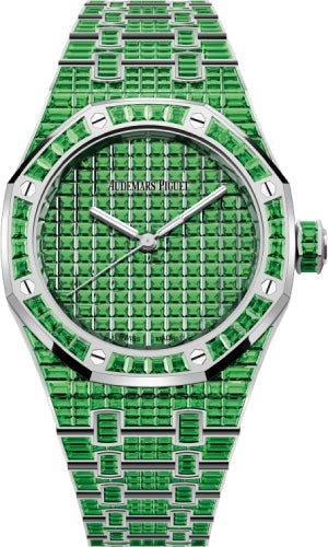 Audemars Piguet Royal Oak Selfwinding Tsavorite “50th Anniversary” White Gold 37mm Green Dial | 15554BC.TV.1274BC.01