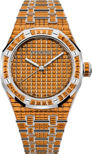 Audemars Piguet Royal Oak Selfwinding Orange Spessartite 37mm “50th Anniversary” White Gold Orange Dial | 15554BC.SE.1274BC.01