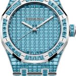 Audemars Piguet Royal Oak Selfwinding Blue Topaz 41mm “50th Anniversary” White Gold Blue Dial | 15514BC.TO.1284BC.01