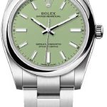 Rolex Oyster Perpetual 34 Pistachio Green Dial Oyster Bracelet – 124200
