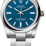 Rolex Oyster Perpetual 34 Blue Dial Oyster Bracelet – 124200
