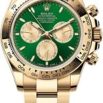 Rolex Cosmograph Daytona 40mm Yellow Gold Bright Green Golden Dial Yellow Gold Bezel Oyster Bracelet – 126508