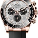 Rolex Cosmograph Daytona 40mm Everose Gold Meteorite Black Dial Cerachrom Bezel Oysterflex Bracelet – 126515LN