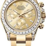 Rolex Cosmograph Daytona 40mm Golden Diamond-Set Dial Oyster Bracelet Diamond-Set Bezel – 126598TBR | 2024 Model
