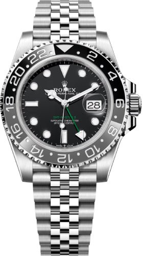 Rolex GMT-Master II 40mm Black Dial Cerachrom Bezel Jubilee Bracelet – 126710GRNR | 2024 Model