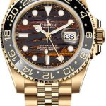 Rolex GMT-Master II 40mm Yellow Gold Tiger Iron Dial Cerachrom Bezel Oyster Bracelet – 126718GRNR