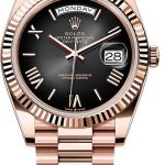 Rolex Day-Date 40 40mm Slate Ombré Roman Dial Fluted Bezel President Bracelet – 228235 | 2024 Model