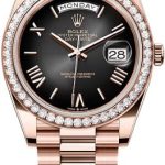 Rolex Day-Date 40 40mm Slate Ombré Roman Dial Diamond-Set Bezel President Bracelet – 228345RBR | 2024 Model