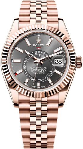 Rolex Sky-Dweller 42mm Slate Dial Fluted Bezel Jubilee Bracelet – 336935 | 2024 Model