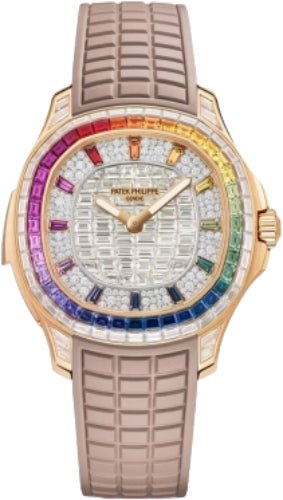 Patek Philippe Aquanaut Luce “Rainbow” Minute Repeater Haute Joaillerie Rose Gold/Diamonds Rubber | 5260/355R-001
