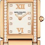 Patek Philippe Twenty~4 Quartz 25mm Rose Gold Diamond Bezel and Dial | 4920R-010