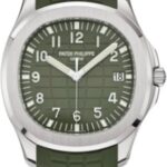 Patek Philippe Aquanaut “Jumbo” White Gold Khaki Green Dial | 5168G-010