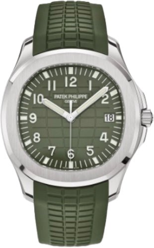 Patek Philippe Aquanaut “Jumbo” White Gold Khaki Green Dial | 5168G-010