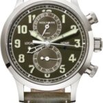 Patek Philippe Complications Calatrava Pilot Travel Time Chronograph White Gold Khaki Green Dial | 5924G-010