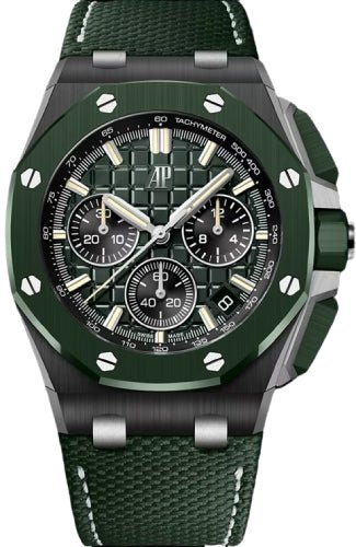 Audemars Piguet Royal Oak Selfwinding Chronograph 43 mm Dark Green “Méga Tapisserie” Dial – 26420CE.OO.A063VE.01
