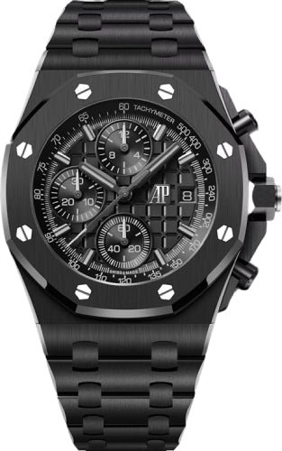 Audemars Piguet Royal Oak Selfwinding Chronograph 42 mm Black “Méga Tapisserie” Dial – 26238CE.OO.1300CE.02