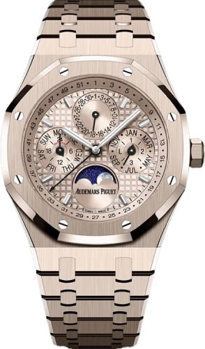 Audemars Piguet Royal Oak Perpetual Calendar 41 mm Sand Gold-Toned “Grande Tapisserie” dial – 26674SG.OO.1320SG.01