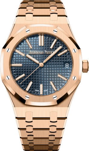 Audemars Piguet Royal Oak 41mm Selfwinding “50th Anniversary” Rose Gold Blue Dial – 15510OR.OO.1320OR.01