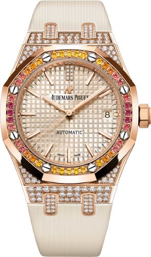 Audemars Piguet Royal Oak 37mm Selfwinding Rose Gold Sapphire Garnet – 15452OR.ZY.D038VE.01