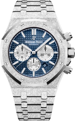 Audemars Piguet Royal Oak 41mm Frosted Gold Chronograph Blue Dial – 26331BC.GG.1224BC.02