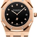 Audemars Piguet Royal Oak 39mm “Jumbo” Extra-Thin Rose Gold Black Diamond Dial – 15207OR.OO.1240OR.01