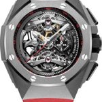 Audemars Piguet Royal Oak Concept Tourbillon 44 mm Chronograph Openworked Selfwinding Titanium Black Red Rubber – 26587TI.OO.D067CA.01