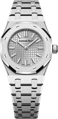 Audemars Piguet Royal Oak – 23mm – Mini Frosted Gold Quartz White Gold Dial | 67630BC.GG.1312BC.01