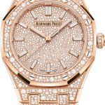 Audemars Piguet Royal Oak 34mm Self Winding Pink Rose Gold Diamond Dial – 77452OR.ZZ.1365OR.01