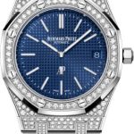 Audemars Piguet Royal Oak “Jumbo” Extra-Thin 39 mm White Gold/Diamond Blue Dial – 16202BC.ZZ.1241BC.02