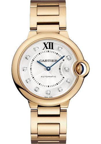 Cartier Ballon Bleu de Cartier Watch – Medium Pink Gold Case – Diamond Dial – WE902026