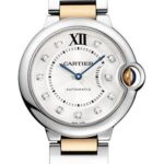 Cartier Ballon Bleu de Cartier Watch – Medium Steel Case – Diamond Dial – Steel And Pink Gold Bracelet – WE902031