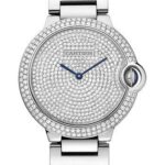 Cartier Ballon Bleu de Cartier Watch – Medium White Gold Diamond Case – Diamond Paved Dial – WE902045